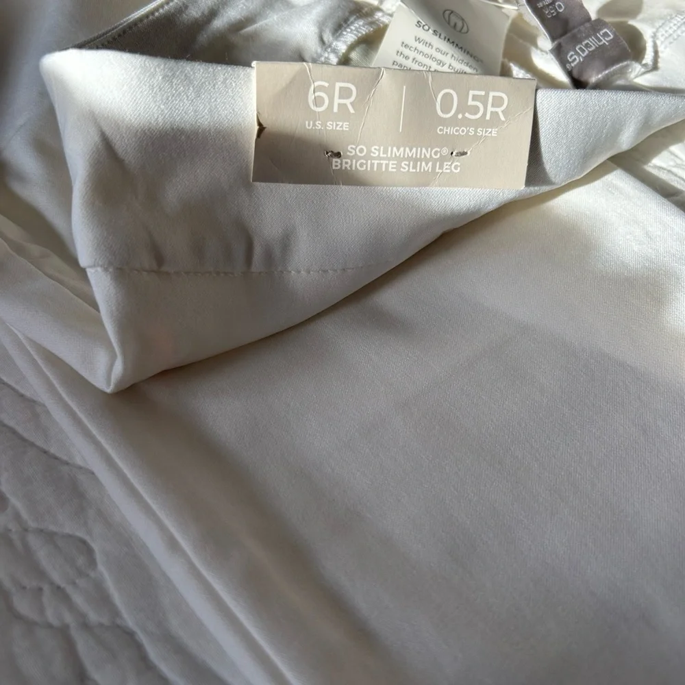 Chico's Cream Pants NWT - Picture 1 of 8